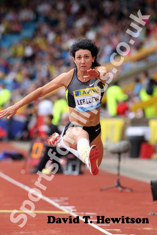 Tatyana Lebedeva, triple jump, 2012 Samsung Diamond League, Birmingham.